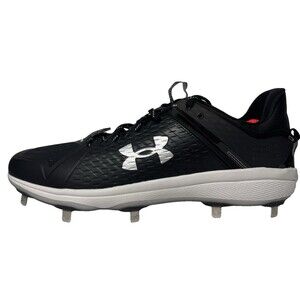 Under Armour UA Mens Size 16 Black Yard Low MT Baseball Cleats Black 3025592-001